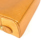 CHANEL Vintage CC Coco Mark Logo Second Bag Pouch Caviar Leather Women's Yellow