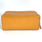 CHANEL Vintage CC Coco Mark Logo Second Bag Pouch Caviar Leather Women's Yellow