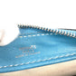 HERMES Pencil Case Stationery Pouch Pen Case Leather Women's Blue
