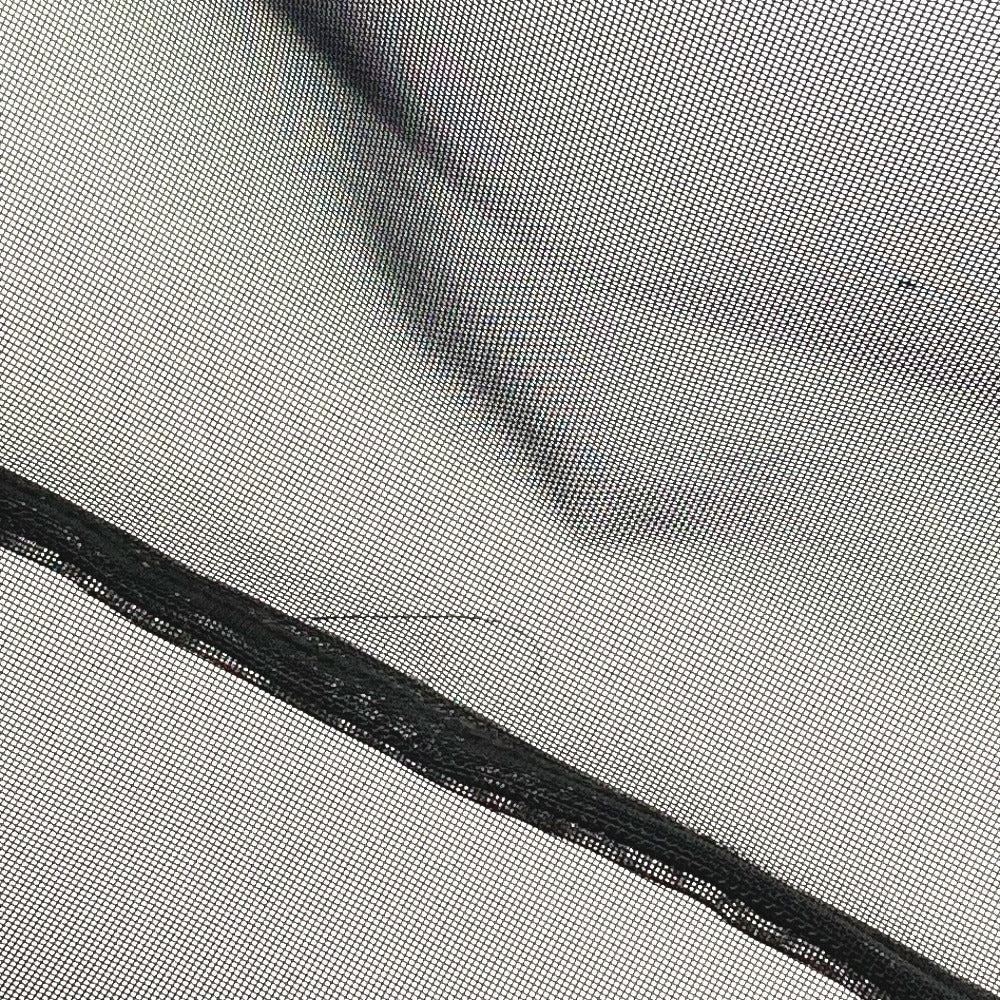 FENDI Mesh FF Logo Bag Tote Bag Handbag Leather/Nylon Unisex Black