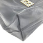 FENDI Mesh FF Logo Bag Tote Bag Handbag Leather/Nylon Unisex Black