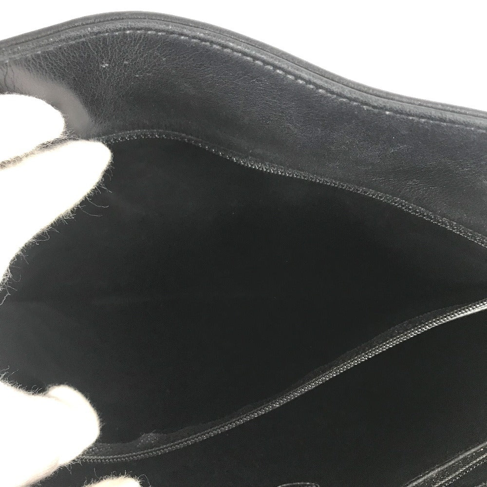 CHANEL 빈티지 마테라세 W 체인 토트 백 퀼팅 CC 코코 마크 로고 숄더백 숄더백 가죽 여성용 블랙