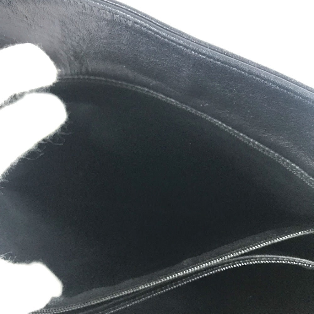 CHANEL 빈티지 마테라세 W 체인 토트 백 퀼팅 CC 코코 마크 로고 숄더백 숄더백 가죽 여성용 블랙