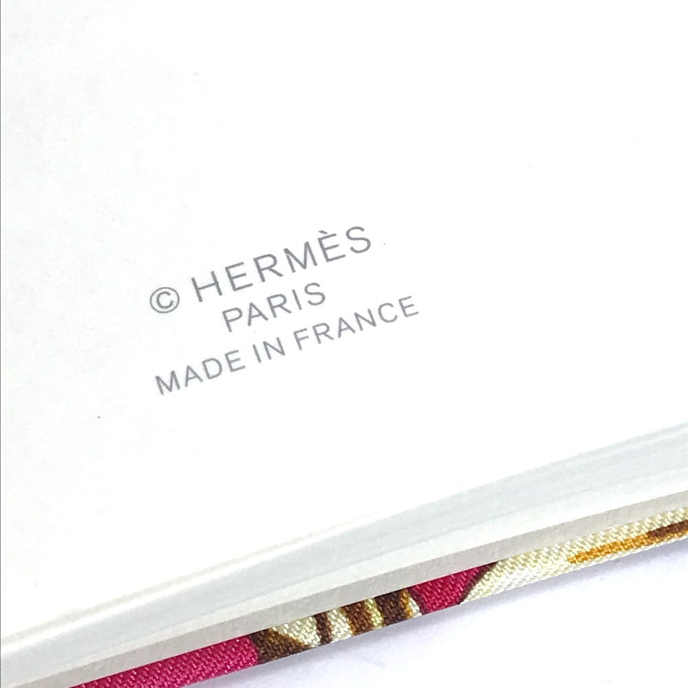 HERMES 手帳 雑貨 シルクノート カヴァルカドゥール メモ帳 ステーショナリー ノート ノートブック シルク レディース ピンク
