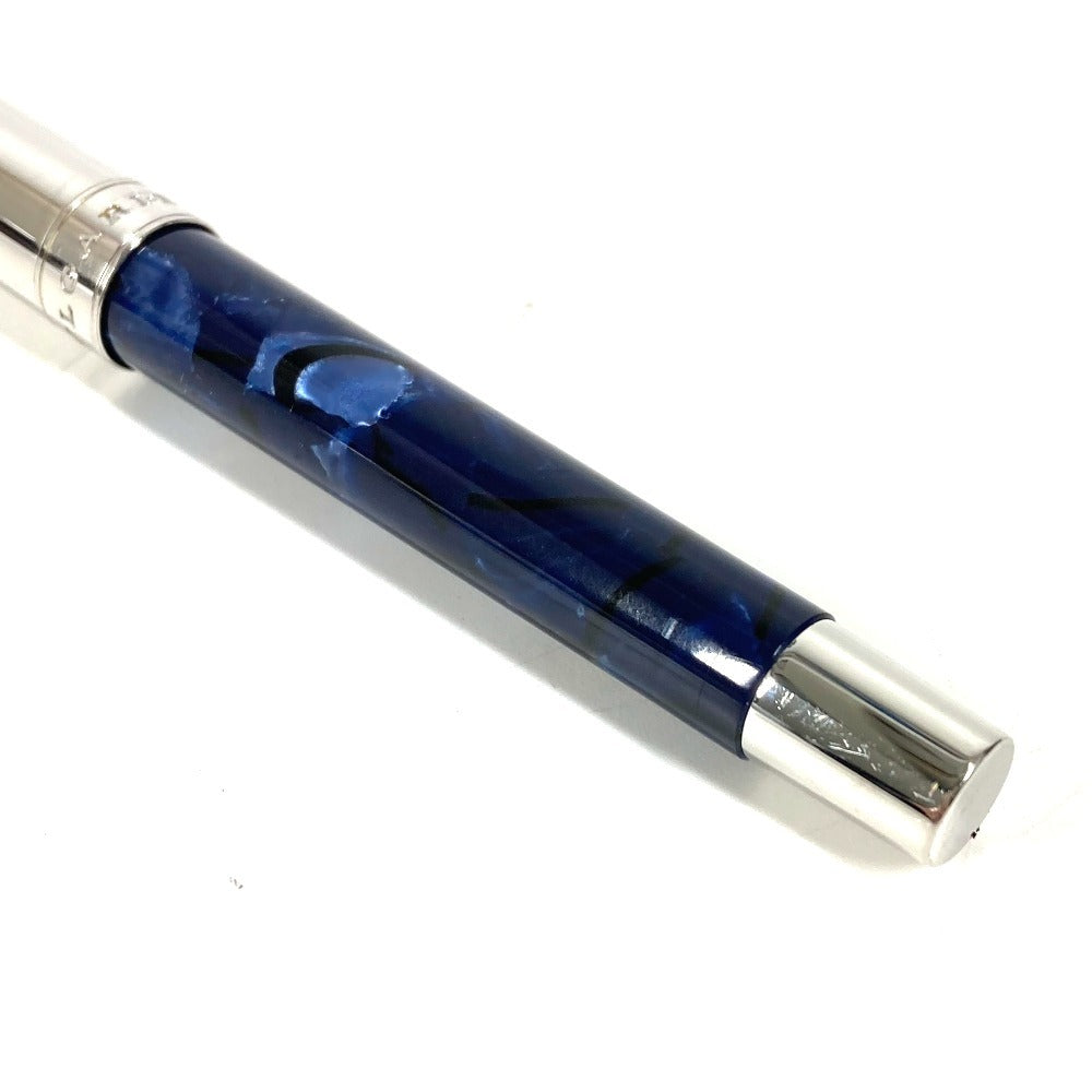 BVLGARI ペン ステーショナリー ボールペン メタル ユニセックス ブルー