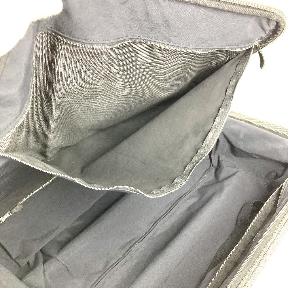 HERMES 2輪 スーツケース ロゴ トラベルバッグ 旅行バッグ カバン キャリーバッグ キャンバス ユニセックス グレー