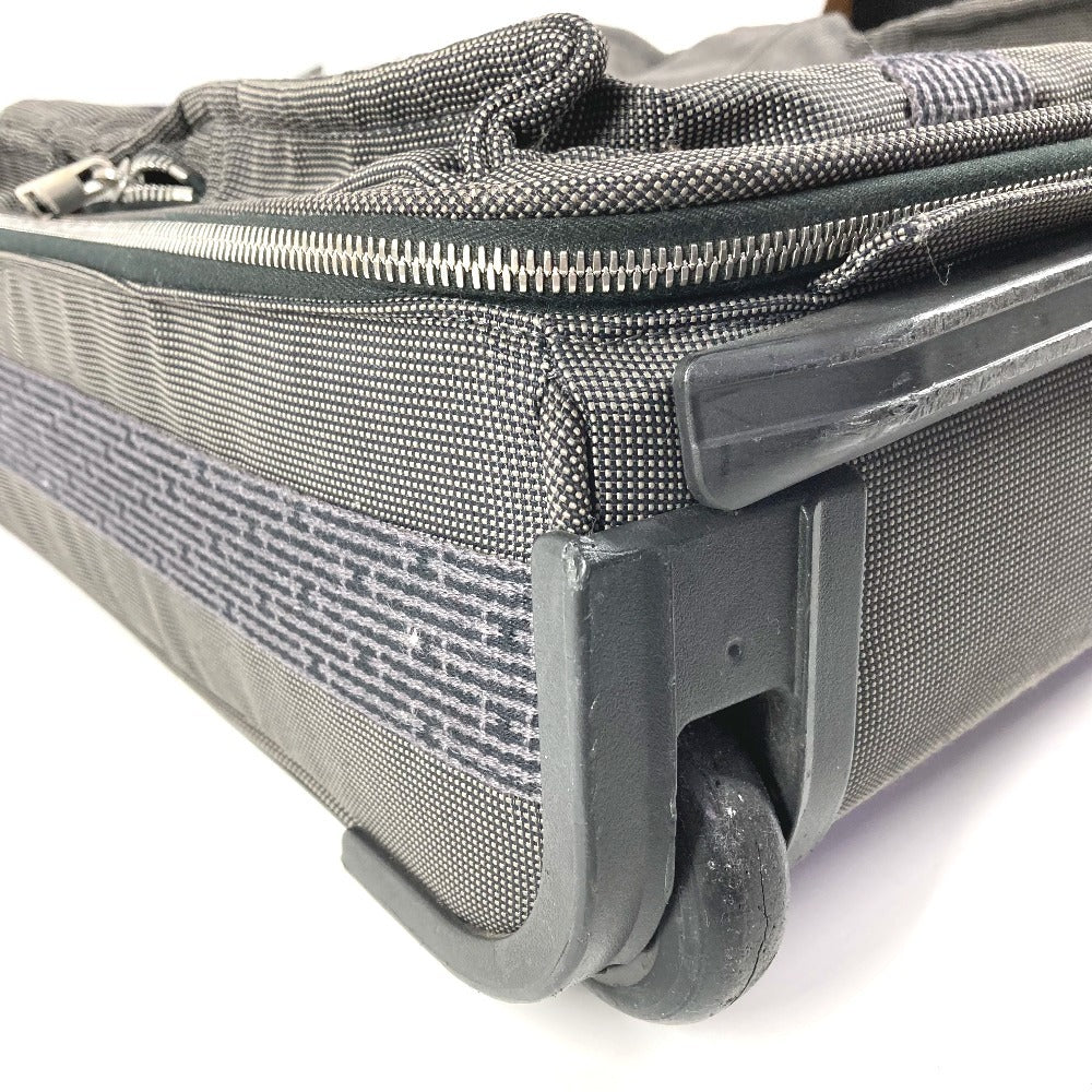 HERMES 2輪 スーツケース ロゴ トラベルバッグ 旅行バッグ カバン キャリーバッグ キャンバス ユニセックス グレー