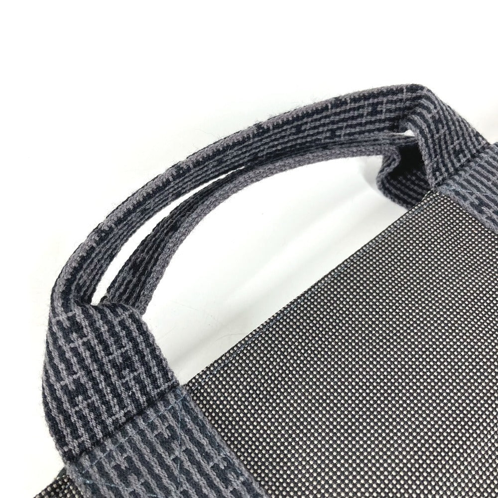 HERMES エールライン フラット ビッグ ビジネスバッグ 書類バッグ ブリーフケース カバン ハンドバッグ キャンバス ユニセックス グレー