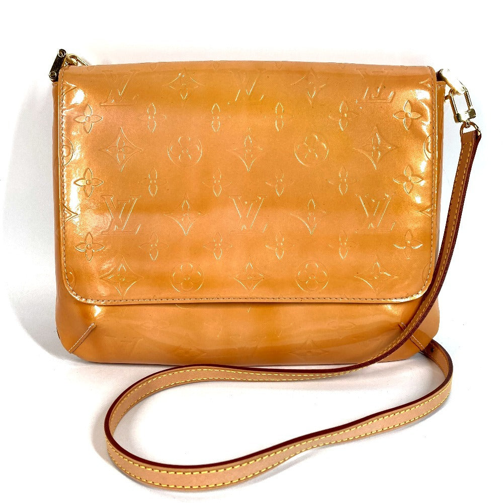 LOUIS VUITTON M91070 Monogram Vernis Thompson Street Shoulder Bag Flap Shoulder Bag Monogram Vernis Canvas Women's Marshmallow Pink