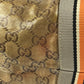 GUCCI 189669 GGクリスタル ロゴ ショルダーバッグ 肩掛け カバン トートバッグ コーティングキャンバス ユニセックス ゴールド