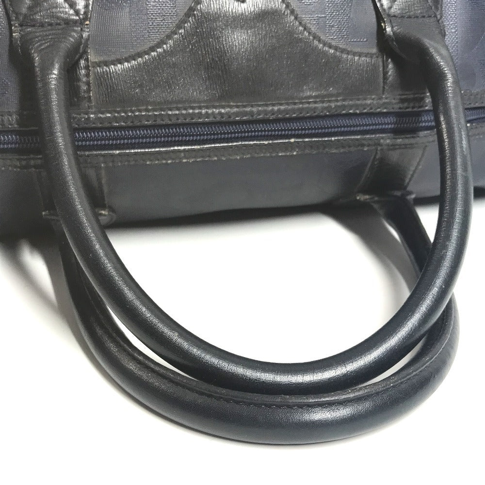 Dior Vintage Tropper Logo Bag Handbag Travel Bag Boston Bag PVC/Leather Unisex Navy