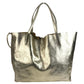 TIFFANY&Co. Pouch-Included Logo Reversible Shoulder Bag Tote Bag Shoulder Bag Leather Unisex Gold