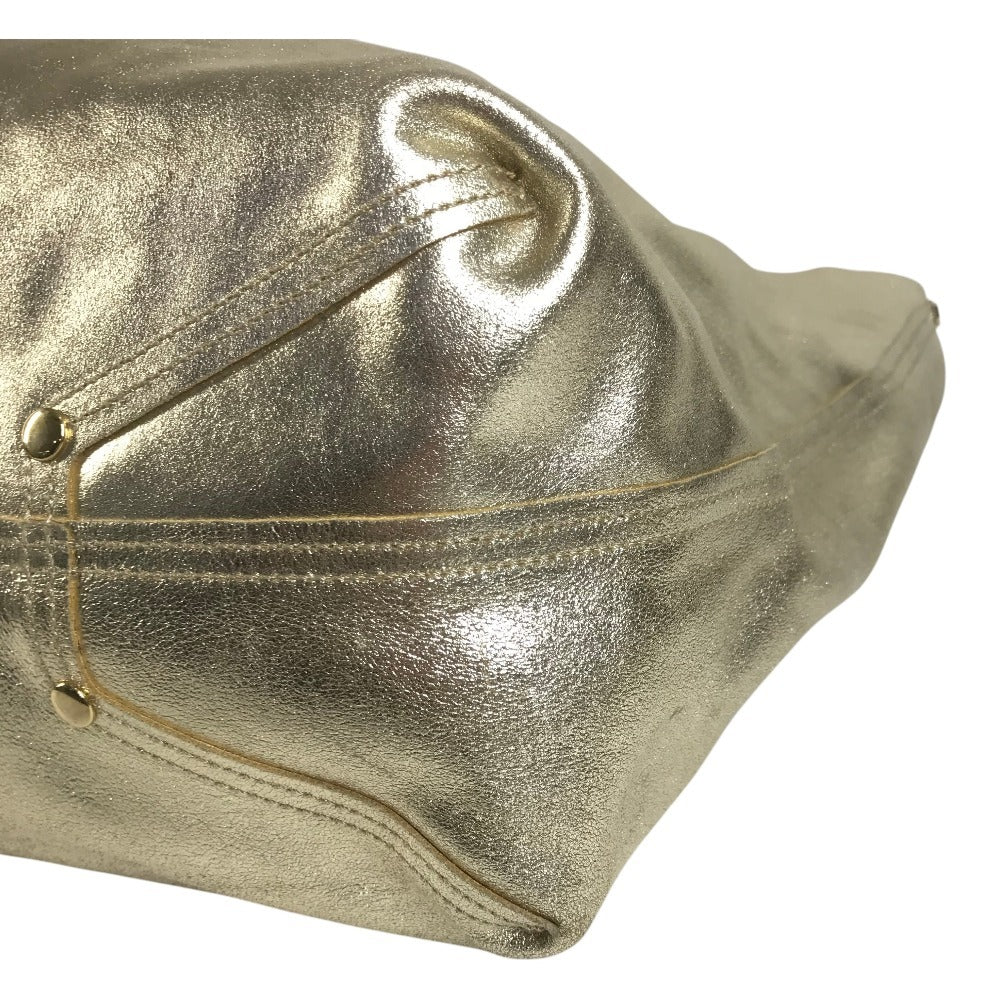 TIFFANY&Co. Pouch-Included Logo Reversible Shoulder Bag Tote Bag Shoulder Bag Leather Unisex Gold