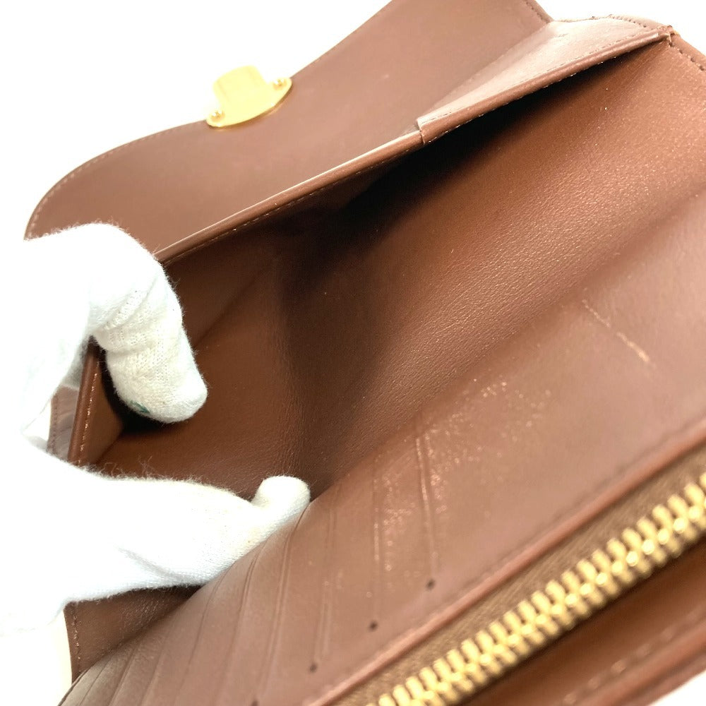 LOUIS VUITTON M95995 Monogram Mahina Portefeuille Amelia Long Wallet Flap Tri-fold Long Wallet Monogram Mahina Unisex Brown