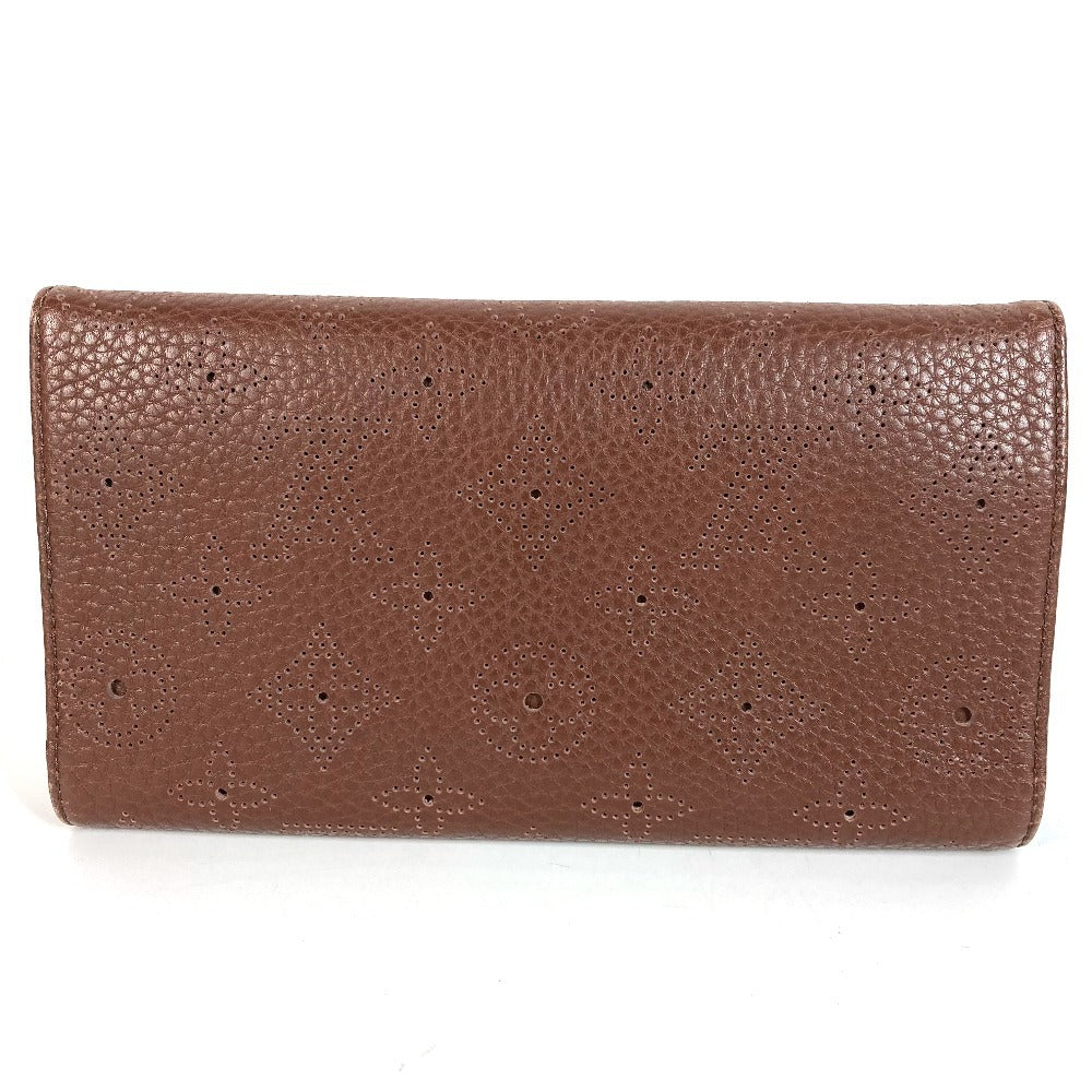 LOUIS VUITTON M95995 Monogram Mahina Portefeuille Amelia Long Wallet Flap Tri-fold Long Wallet Monogram Mahina Unisex Brown