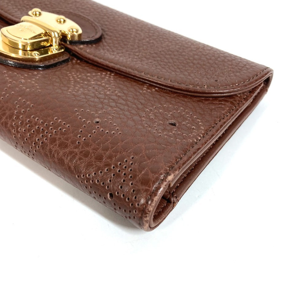 LOUIS VUITTON M95995 Monogram Mahina Portefeuille Amelia Long Wallet Flap Tri-fold Long Wallet Monogram Mahina Unisex Brown