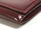 CARTIER Happy Birthday Logo Long Wallet Patent Leather Unisex Red