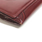 CARTIER Happy Birthday Logo Long Wallet Patent Leather Unisex Red