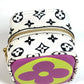 LOUIS VUITTON M67669 Monogram Giant Porte Monnaie Cube Key Ring Pouch Monogram Giant Canvas Unisex White