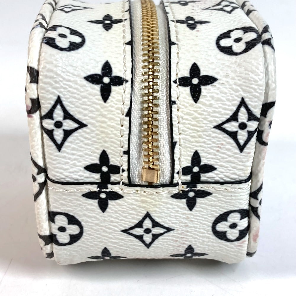 LOUIS VUITTON M67669 Monogram Giant Porte Monnaie Cube Key Ring Pouch Monogram Giant Canvas Unisex White