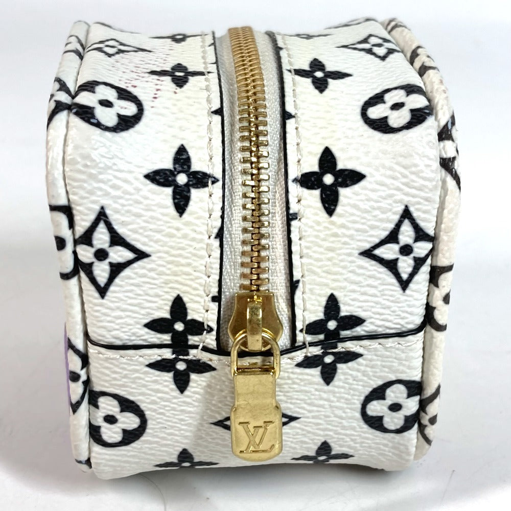 LOUIS VUITTON M67669 Monogram Giant Porte Monnaie Cube Key Ring Pouch Monogram Giant Canvas Unisex White