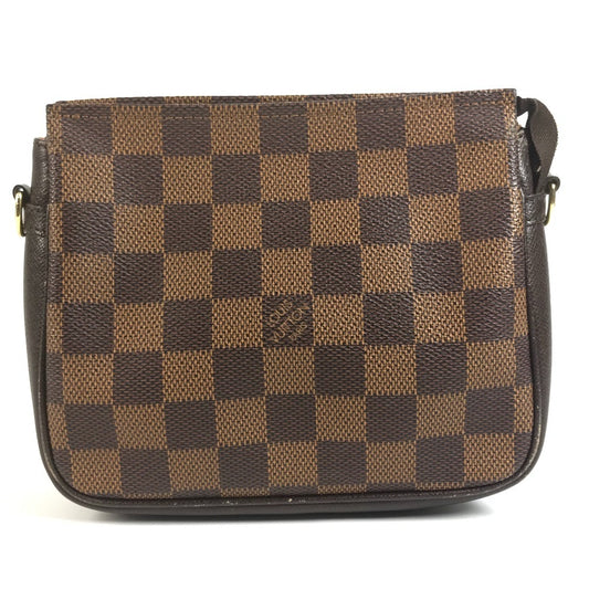 LOUIS VUITTON N51982 Damier Truss Makeup Accessory Pouch, Shoulder Bag, Handbag, Damier Canvas, Women's, Ebene, Brown