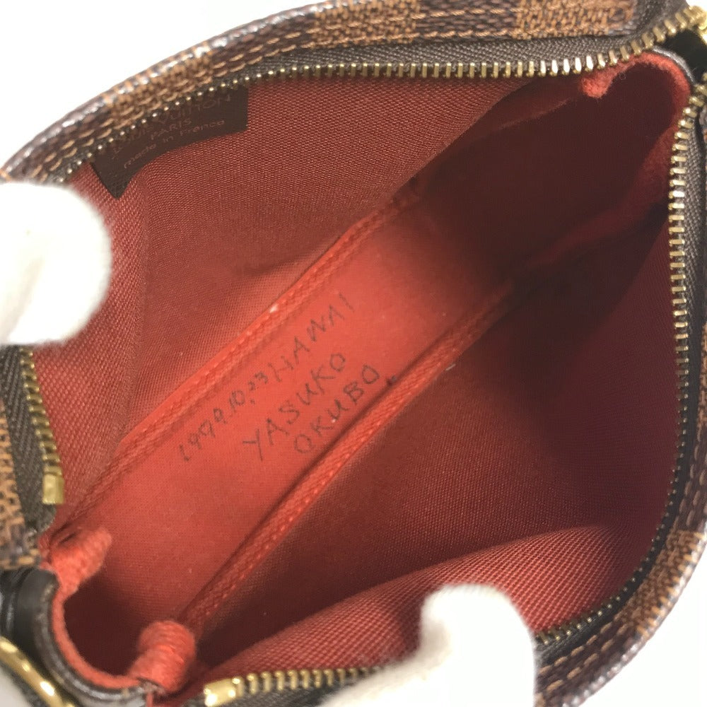 LOUIS VUITTON N51982 Damier Truss Makeup Accessory Pouch, Shoulder Bag, Handbag, Damier Canvas, Women's, Ebene, Brown