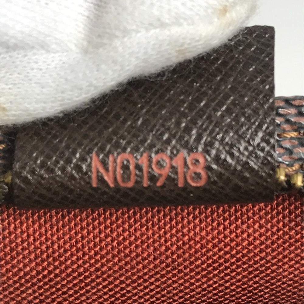 LOUIS VUITTON N51982 Damier Truss Makeup Accessory Pouch, Shoulder Bag, Handbag, Damier Canvas, Women's, Ebene, Brown