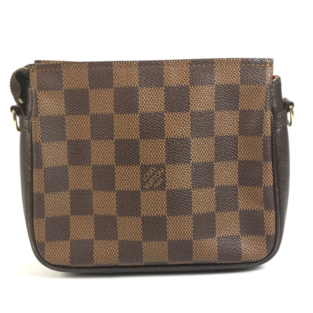 LOUIS VUITTON N51982 Damier Truss Makeup Accessory Pouch, Shoulder Bag, Handbag, Damier Canvas, Women's, Ebene, Brown