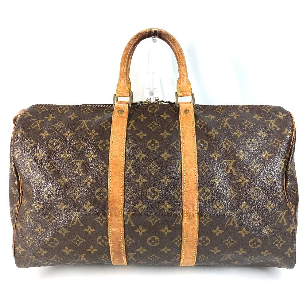 LOUIS VUITTON M41428 Monogram Keepall 45 Travel Bag, Handbag, Boston Bag, Monogram Canvas, Unisex, Brown