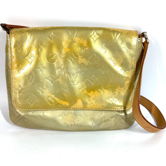 LOUIS VUITTON M91069 Monogram Vernis Thompson Street Bag Flap Shoulder Bag Monogram Vernis Canvas Unisex Gri Silver