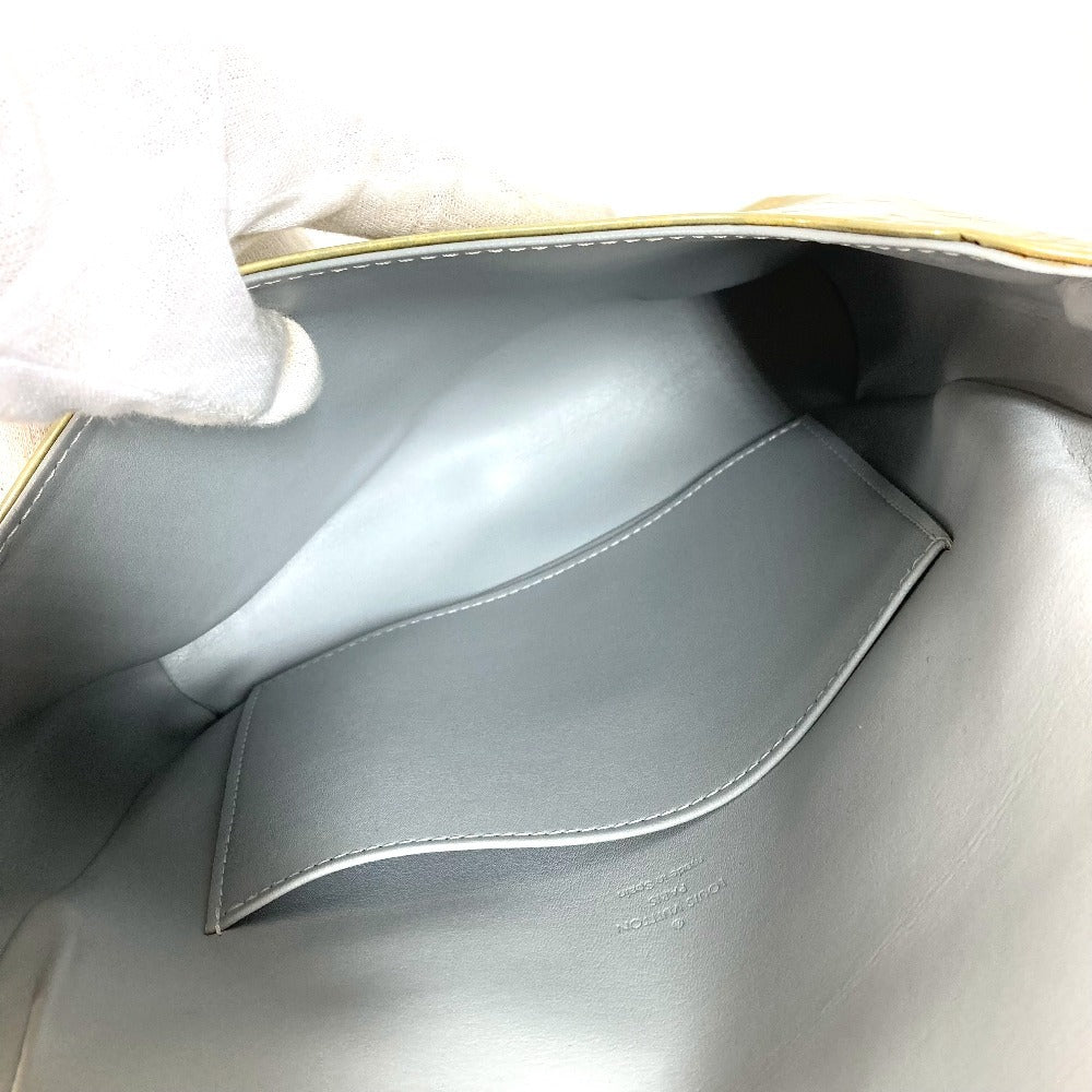 LOUIS VUITTON M91069 Monogram Vernis Thompson Street Bag Flap Shoulder Bag Monogram Vernis Canvas Unisex Gri Silver
