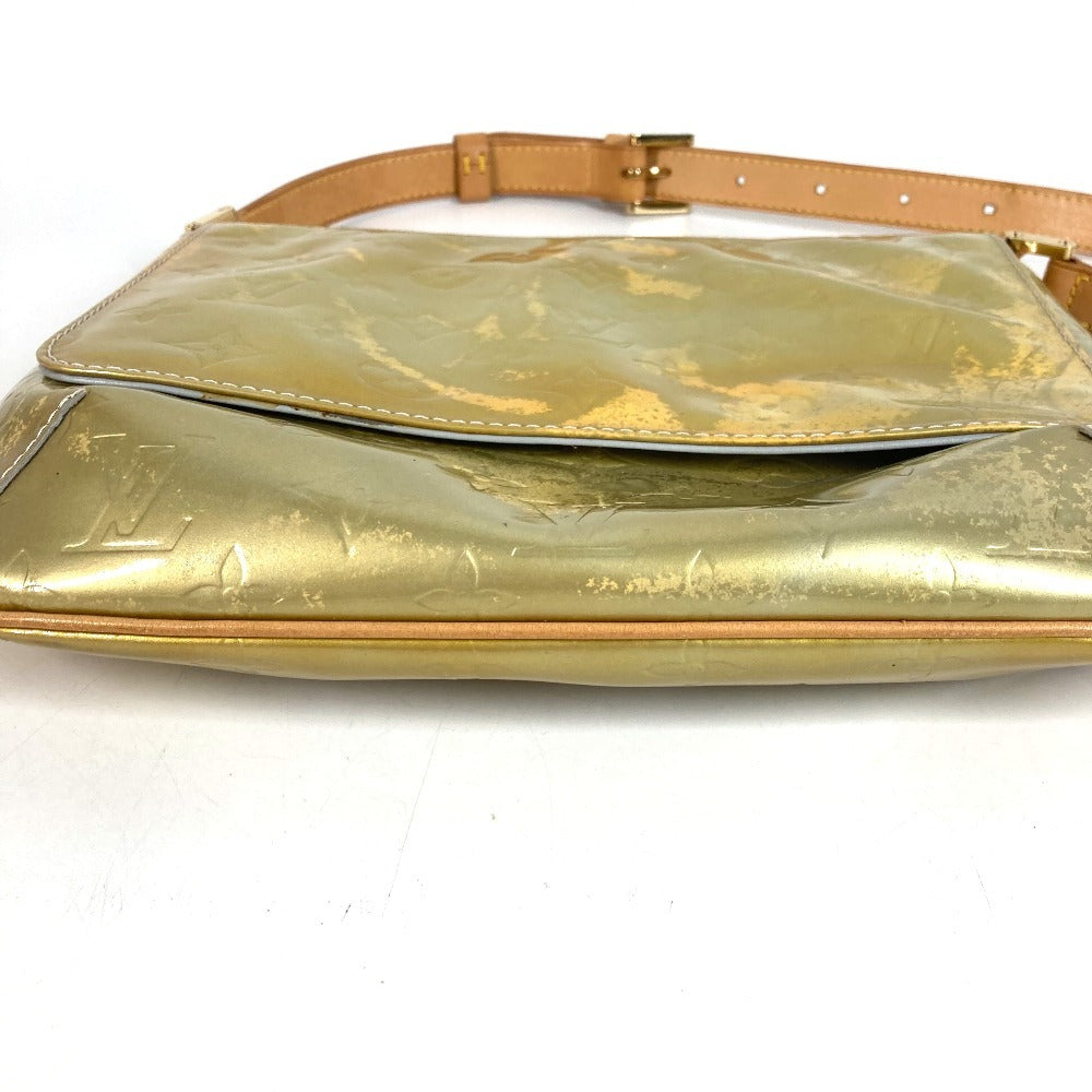 LOUIS VUITTON M91069 Monogram Vernis Thompson Street Bag Flap Shoulder Bag Monogram Vernis Canvas Unisex Gri Silver