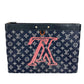 LOUIS VUITTON M62905 モノグラムインク アップサイドダウン ポシェット アポロ セカンドバッグ カバン ポーチ クラッチバッグ モノグラムキャンバス メンズ ネイビー