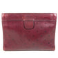 CHANEL vintage Logo all-over pattern CC CC Mark Cluch Bag Bag Pouch Clutch bag Leather wine-red Used