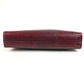 CHANEL vintage Logo all-over pattern CC CC Mark Cluch Bag Bag Pouch Clutch bag Leather wine-red Used