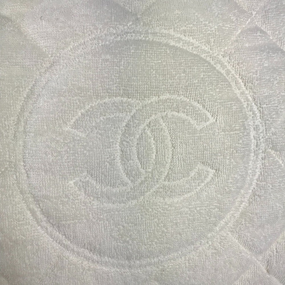 CHANEL CC ココマーク ロゴ カバン 肩掛け トートバッグ ビーチバッグ ショルダーバッグ コットン ユニセックス ホワイト