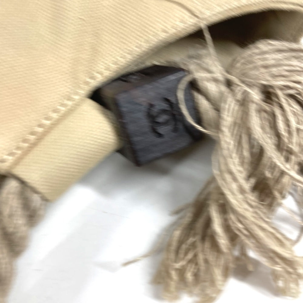 CHANEL フィッシュネット CC ココマーク ロゴ デカココ カバン ショルダーバッグ 肩掛け カバン ハンドバッグ キャンバス レディース ベージュ