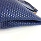 BALLY ヴィンテージ キルティング Bロゴ フリンジ タッセル Wチェーンバッグ カバン トートバッグ ショルダーバッグ レザー ユニセックス ブルー