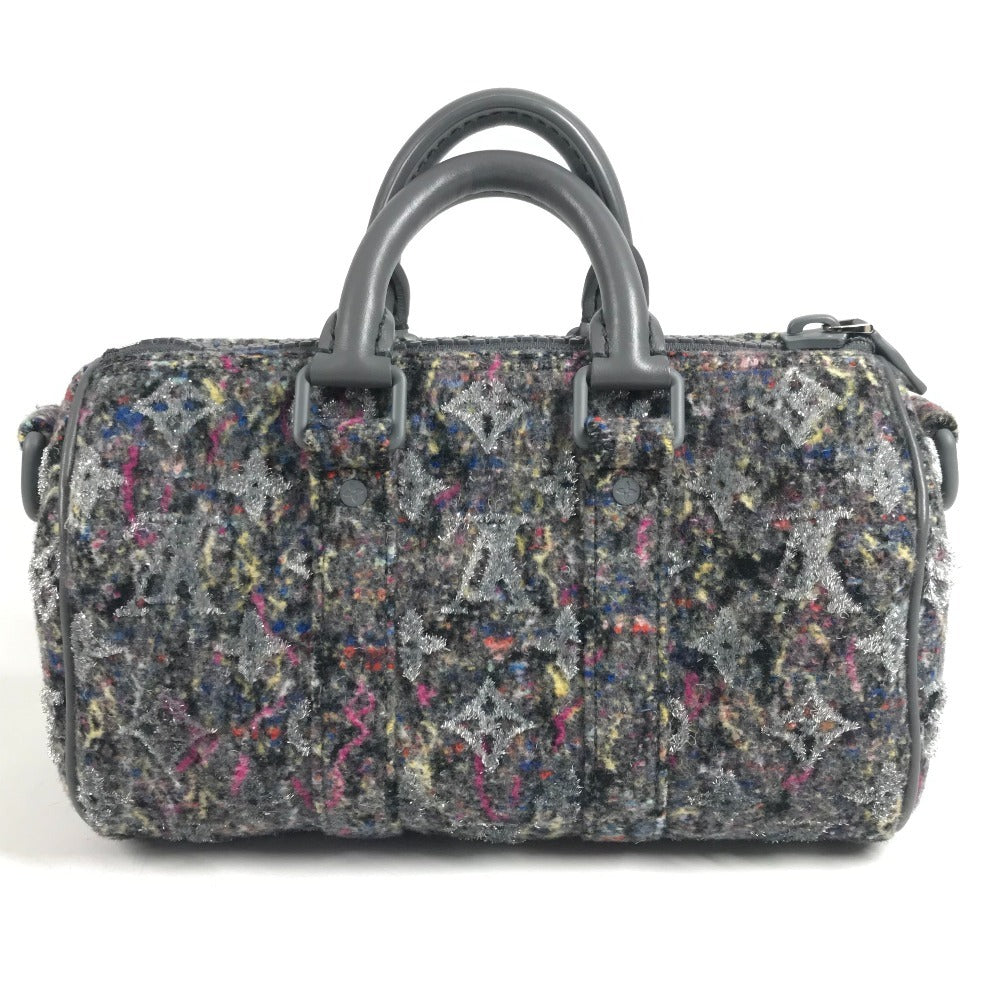 LOUIS VUITTON M80821 LVフェルト モノグラム キーポルXS キーポル XS 2WAYバッグ カバン ハンドバッグ ミニボストンバッグ ショルダーバッグ ツイード ユニセックス グレー