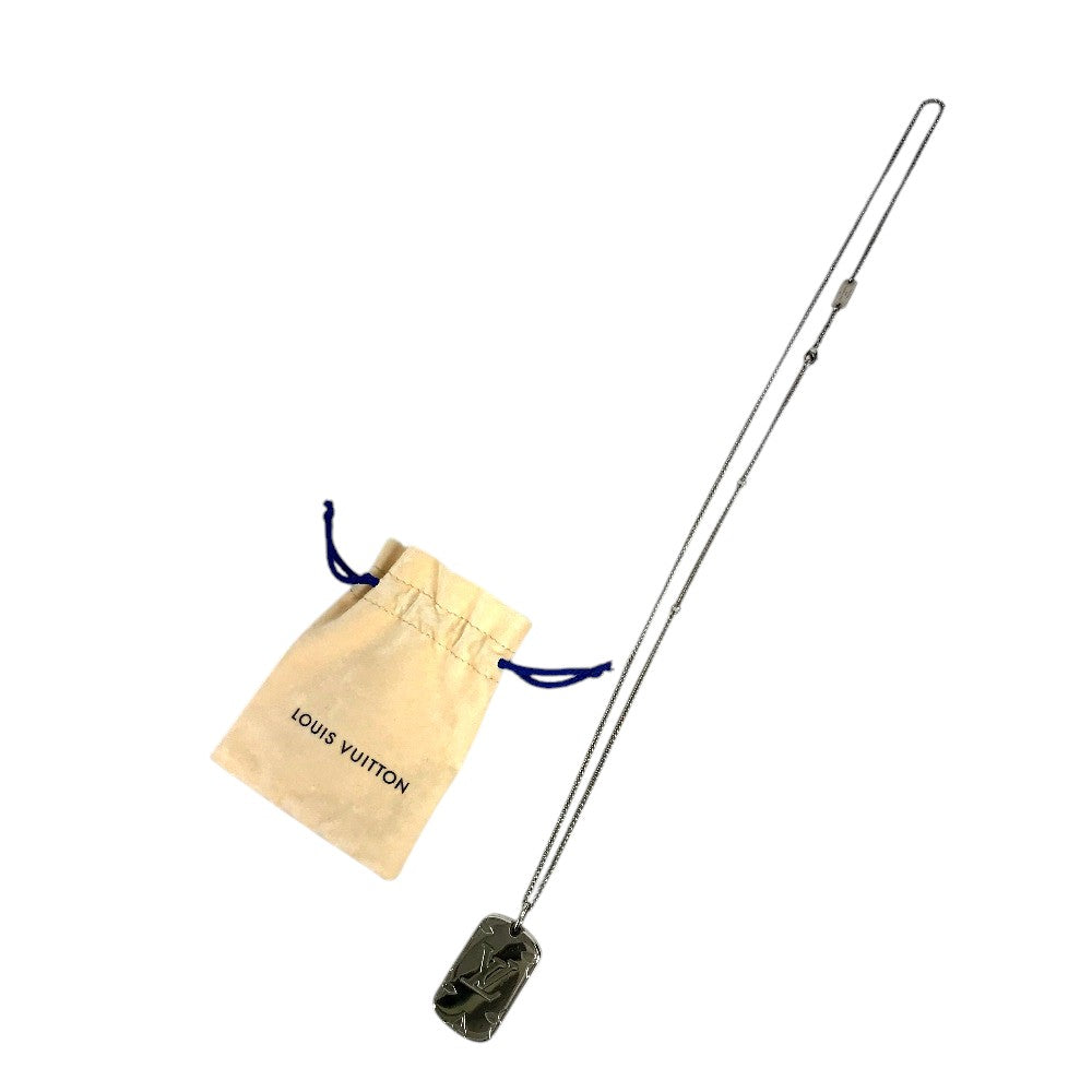 LOUIS VUITTON M62484 アクセサリー ロケットネックレス モノグラム ペンダント チェーンネックレス ネックレス メタル ユニセックス シルバー