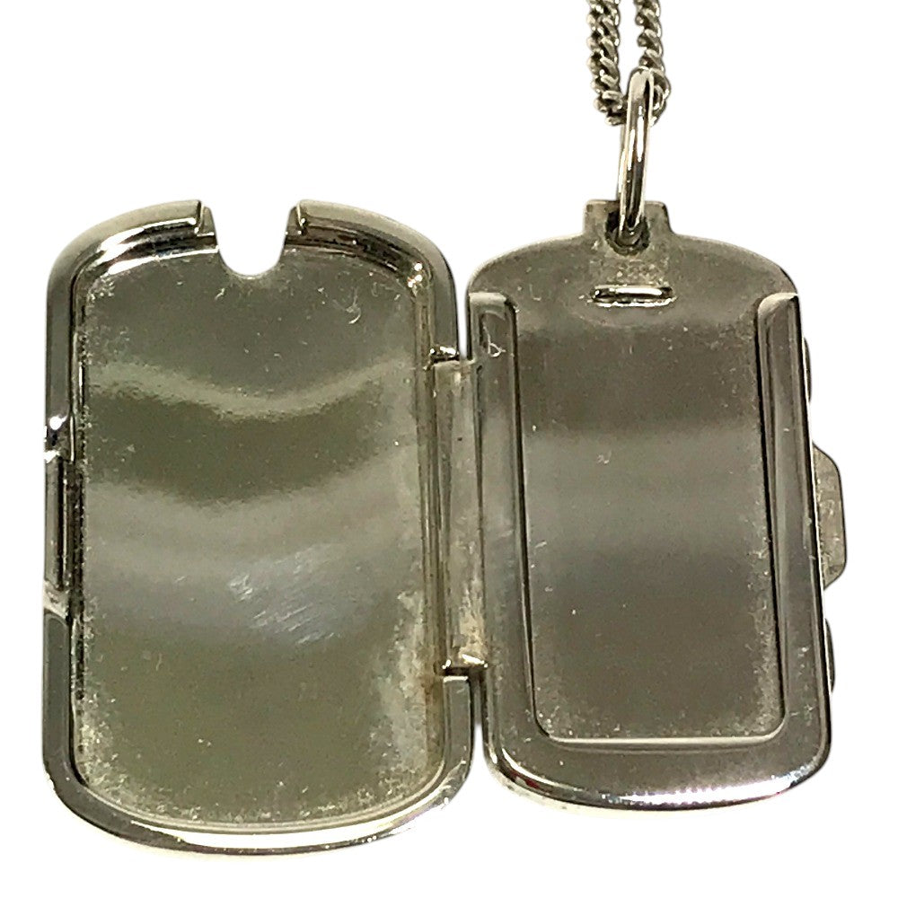 LOUIS VUITTON M62484 アクセサリー ロケットネックレス モノグラム ペンダント チェーンネックレス ネックレス メタル ユニセックス シルバー