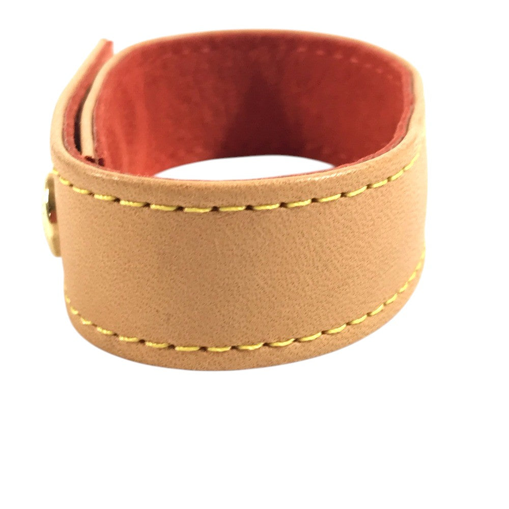 LOUIS VUITTON アクセサリー バングル JAPAN 2010 限定 非売品 ノベルティ ブレスレット ヌメ革 ユニセックス ベージュ