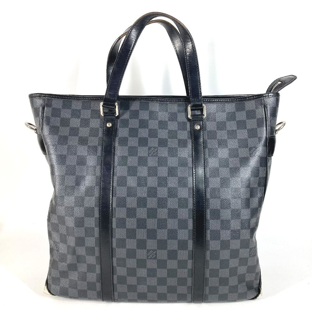LOUIS VUITTON N51192 Damier Graphite Tadao Tote Bag Vertical Bag Shoulder Bag DamierGraphiteCanvas Black Used