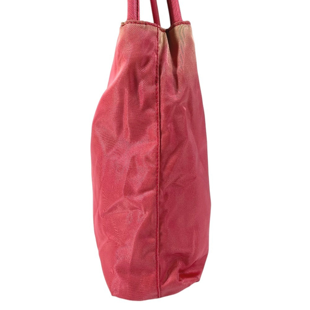 PRADA triangle logo triangle logo plate Bag Tote Bag Shoulder Bag Shoulder Bag Nylon pink Used
