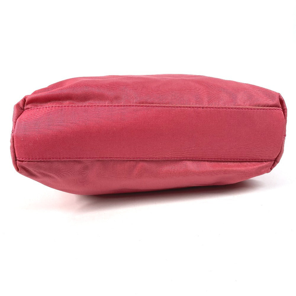 PRADA triangle logo triangle logo plate Bag Tote Bag Shoulder Bag Shoulder Bag Nylon pink Used