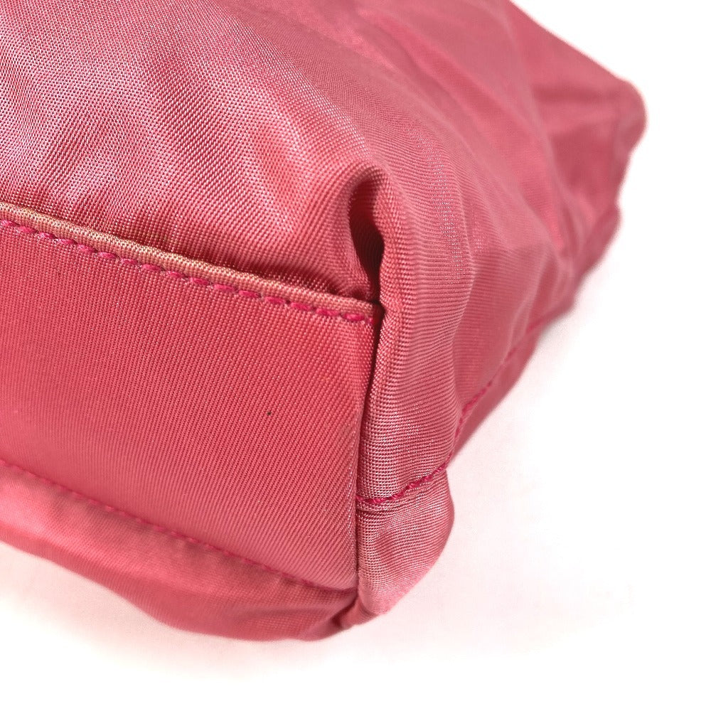 PRADA triangle logo triangle logo plate Bag Tote Bag Shoulder Bag Shoulder Bag Nylon pink Used