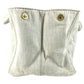 PRADA Canapa logo Bag Tote Bag Hand Bag cotton WhiteBased Used