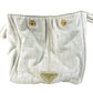 PRADA Canapa logo Bag Tote Bag Hand Bag cotton WhiteBased Used
