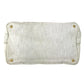 PRADA Canapa logo Bag Tote Bag Hand Bag cotton WhiteBased Used